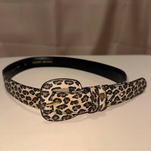 Leopard print belt